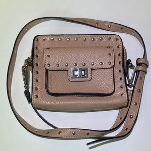 steve madden beige pu leather clutch crossbody purse